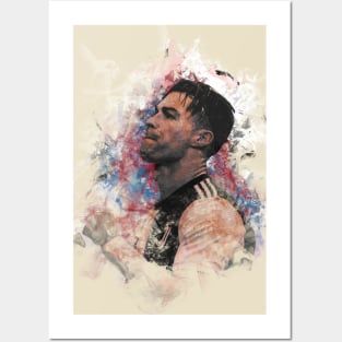 pop art painting of ronaldo Posters and Art